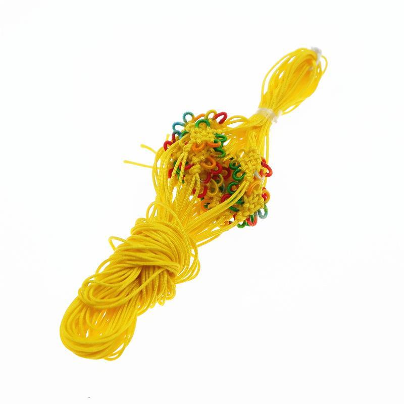 Bộ 6 Tấm Đánh Dấu Trang Sức Bằng Nylon Hình Vuông Thắt Nút Họa Tiết Hoa Nhiều Màu Phong Cách Trung Quốc diy