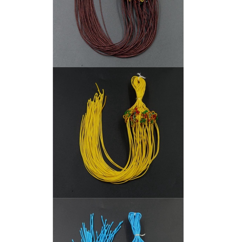 Bộ 6 Tấm Đánh Dấu Trang Sức Bằng Nylon Hình Vuông Thắt Nút Họa Tiết Hoa Nhiều Màu Phong Cách Trung Quốc diy