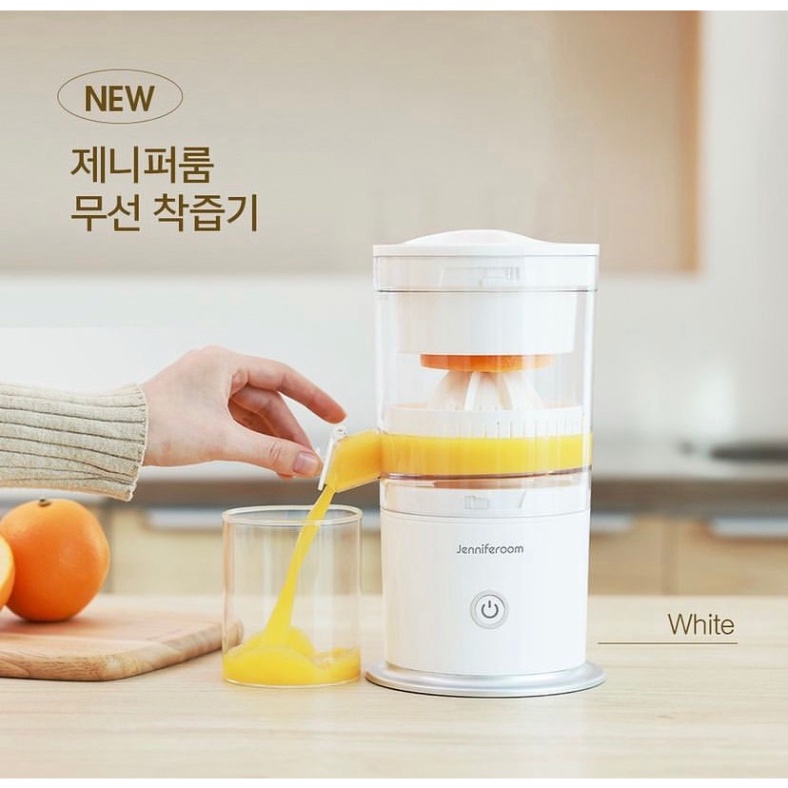 Máy Ép Cam, Ép Trái Cây JENNIFEROOM, Máy Vắt Cam Tự Động, Dễ Vệ Sinh, Sạc Nhanh, Nhập Hàn, BH 12 Tháng, bephan_19