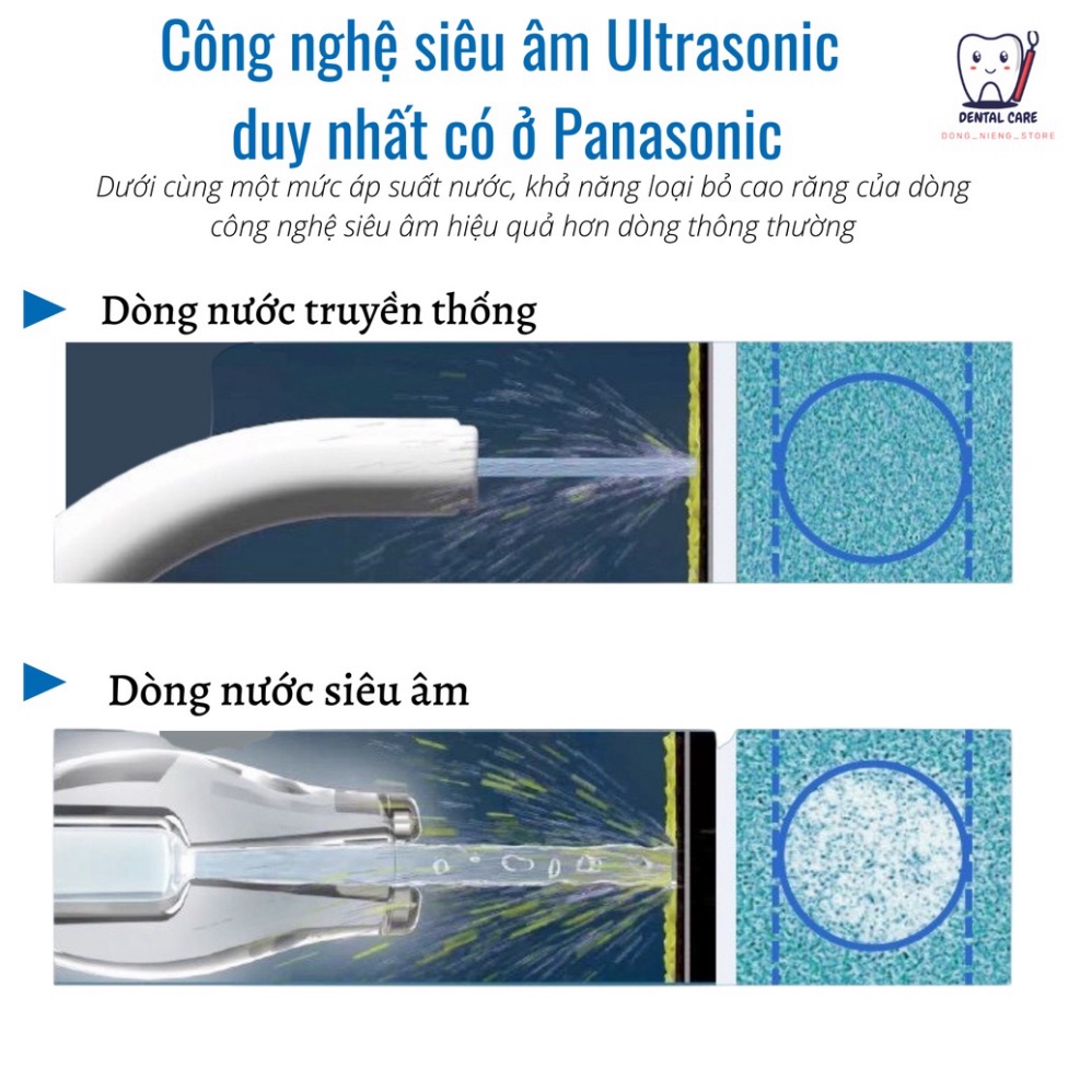 Máy Tăm Nước PANASONIC EW1511 / EW1513/ EW-DJ54, Làm Sạch Bằng Sóng Ion Âm, Model 2023, Nhập Đức, BH 12 Tháng, Bepchauau