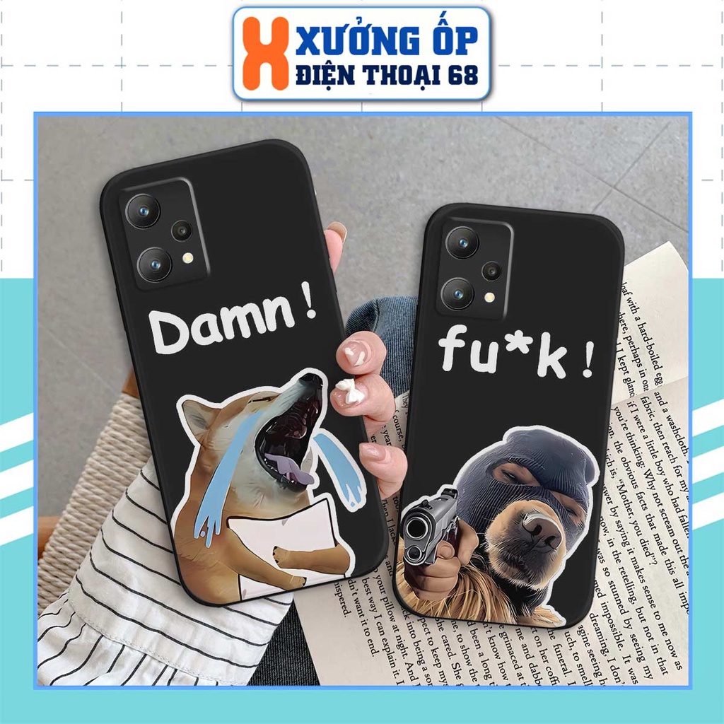 Ốp lưng TPU Realme Realme 9 4G / 9i / 9 Pro / 9 Pro+ 5G hình chú chó dễ thương, ốp silicon TPU dẻo rẻ đẹp