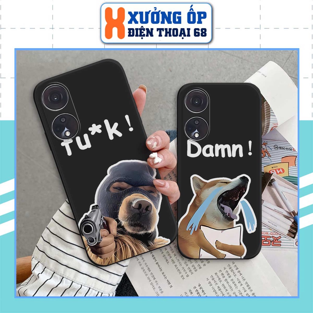 Ốp lưng TPU Oppo Reno 8T / Reno8 T 4G 5G hình chú chó dễ thương, ốp silicon TPU dẻo rẻ đẹp