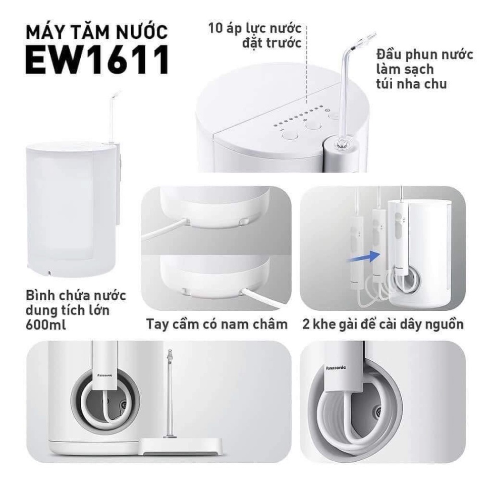 Máy Tăm Nước PANASONIC EW1611, BH 12 Tháng, Bepchauau