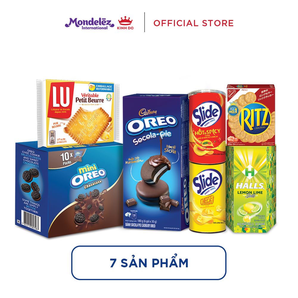 - Hộp bánh kẹo Kinh Đô - Lộc như ý 1082g