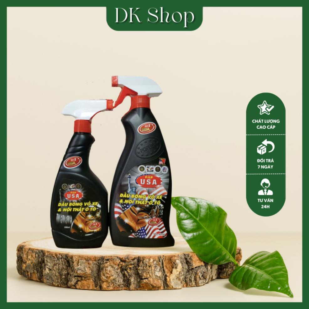 Dầu Nội Thất Và Vỏ Xe PQP USA Ngăn Rạn Nứt Phai Màu Sơn Xe Số 1 Tại Mỹ 600gr