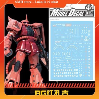 Decal nước cho mô hình mg 1/144 red zaku - 19226