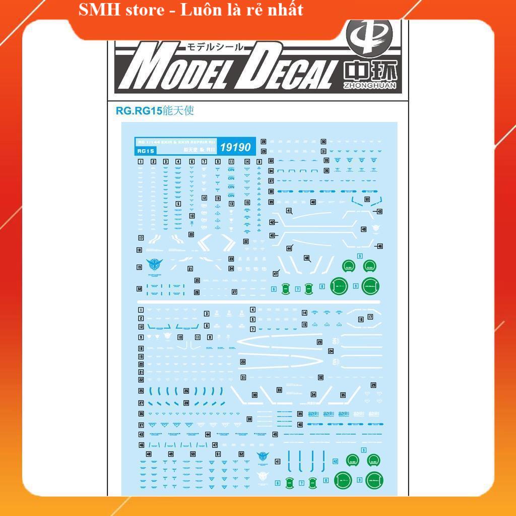 Decal nước cho mô hình RG EXIA 1/144 - 19190