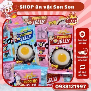 Pudding thạch nổ hình chảo chiên trứng ốp la - Son Son