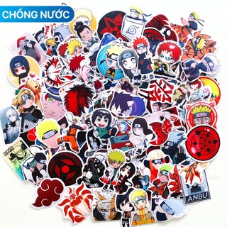 Sticker NARUTO Chống Nước Trang Trí Vali, Xe, Laptop, Nón Bảo Hiểm, Máy Tính, Đàn Guitar