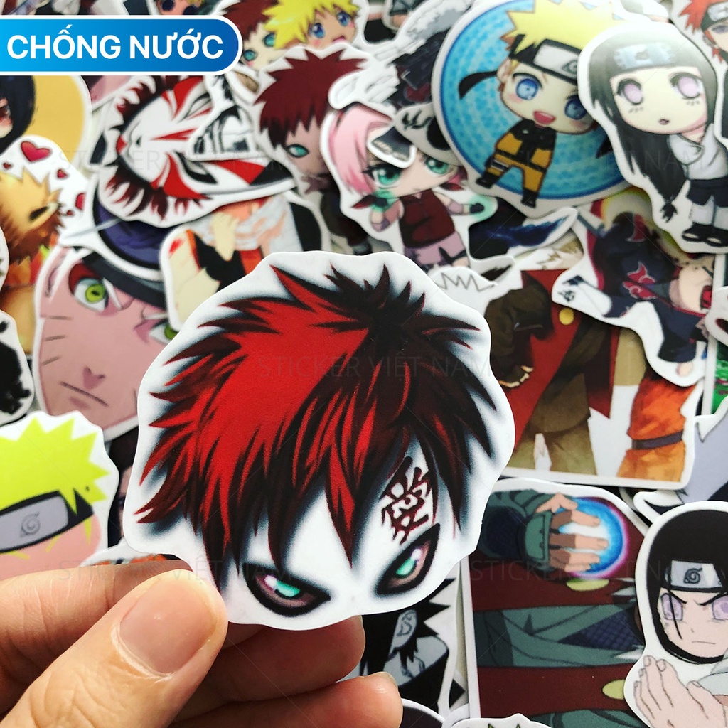 Sticker NARUTO Chống Nước Trang Trí Vali, Xe, Laptop, Nón Bảo Hiểm, Máy Tính, Đàn Guitar