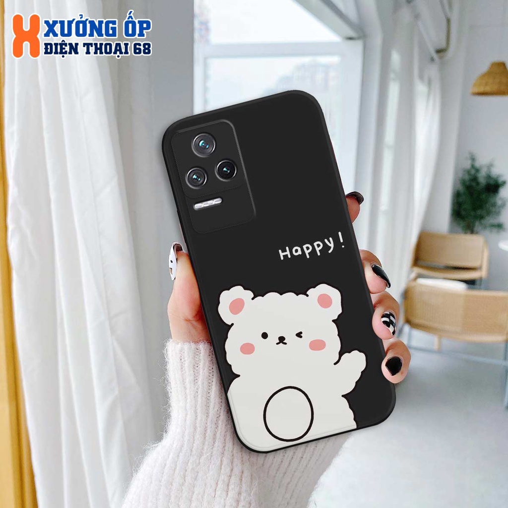 Ốp lưng TPU Xiaomi Redmi K50 / K50 Pro Ultra gấu gà trắng dễ thương cute, ốp silicon TPU dẻo rẻ đẹp