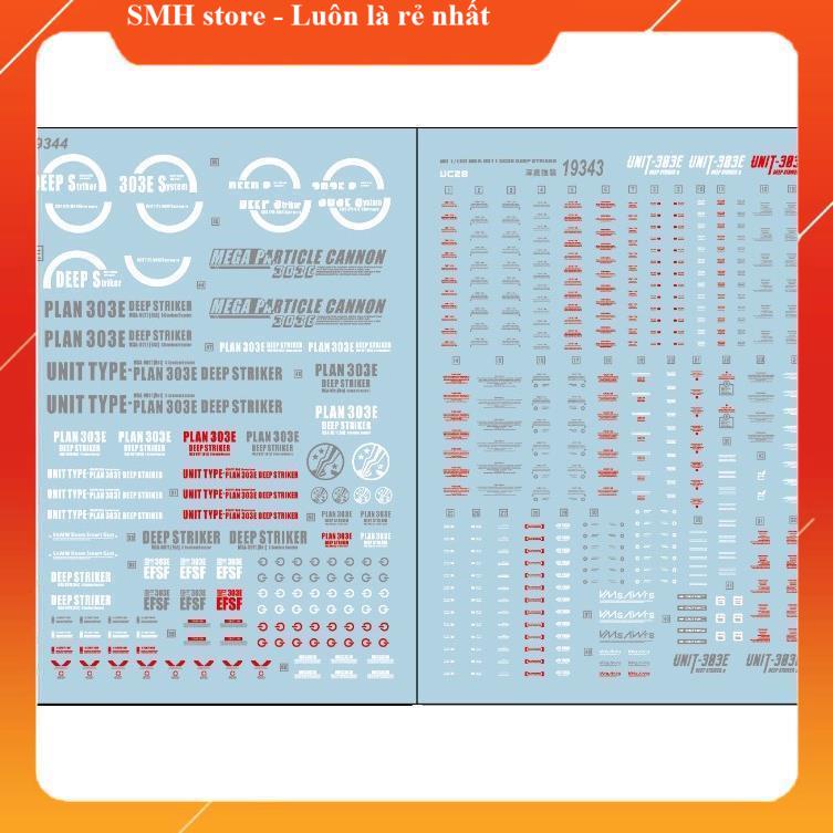Decal nước cho mô hình MG 1/100 -  19343 , 19344