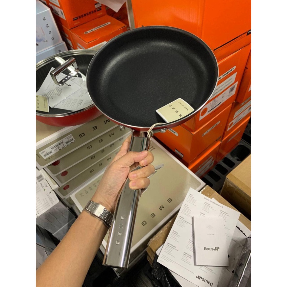 Bộ Nồi Chảo Chống Dính SMEG, Dùng Cho Mọi Loại Bếp, Made in Italy, Bepchauau