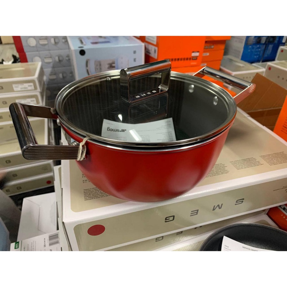 Bộ Nồi Chảo Chống Dính SMEG, Dùng Cho Mọi Loại Bếp, Made in Italy, Bepchauau