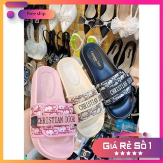  Dép nữ quai ngang hottrend 2023 ,dép lê nữ màu kem hồng đen form nhỏ khách đặt tăng 1,5-2sz sale 25.8 