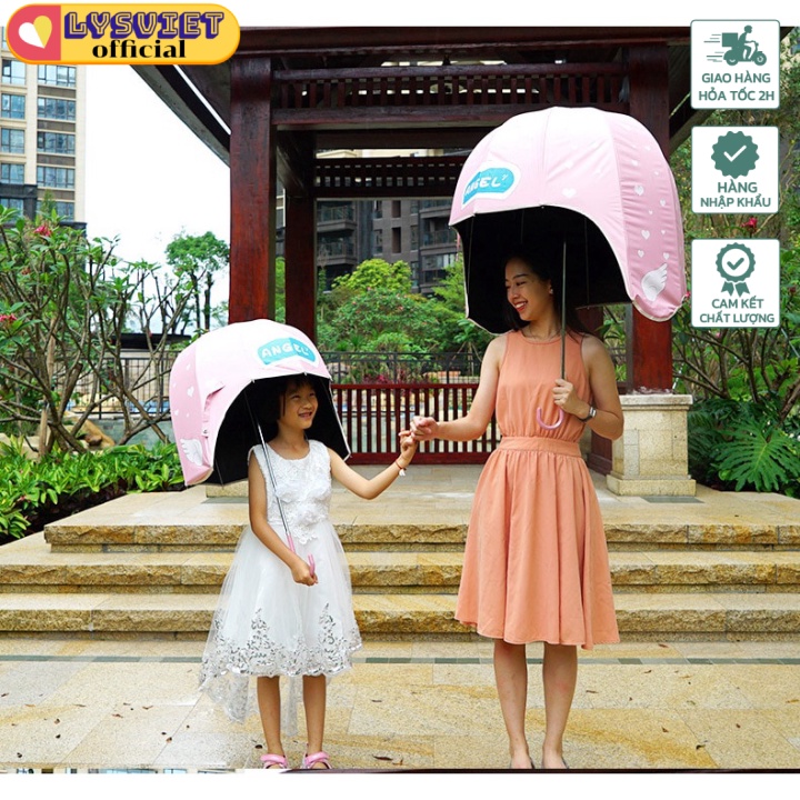 [Lysviet HCM] Ô dù họa tiết hoạt hình dễ thương Cartoon Helmet Sun Umbrella Kids