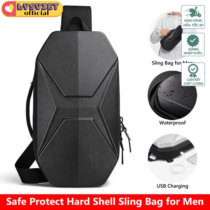 [Lysviet HCM] Túi đeo chéo nam Ozuko vỏ PC
