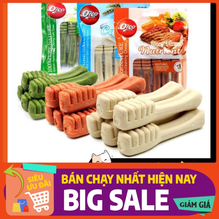 (Gía tốt nhất) Xương gặm Orgo cho chó, Xương gặm cho chó Orgo giúp sạch răng, thơm miệng, Bổ sung canxi cho