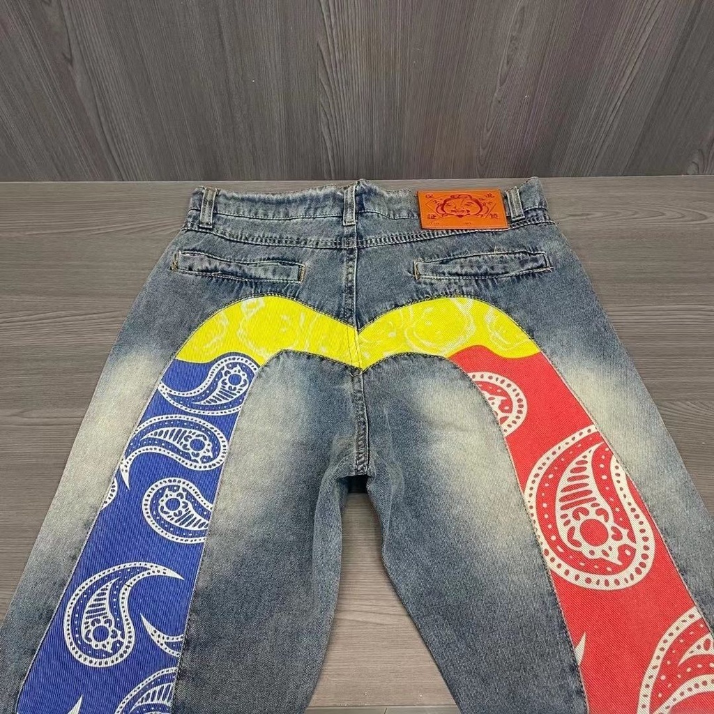 Quần jeans Thêu Họa Tiết s Fushen size M Thời Trang Cho Nam
