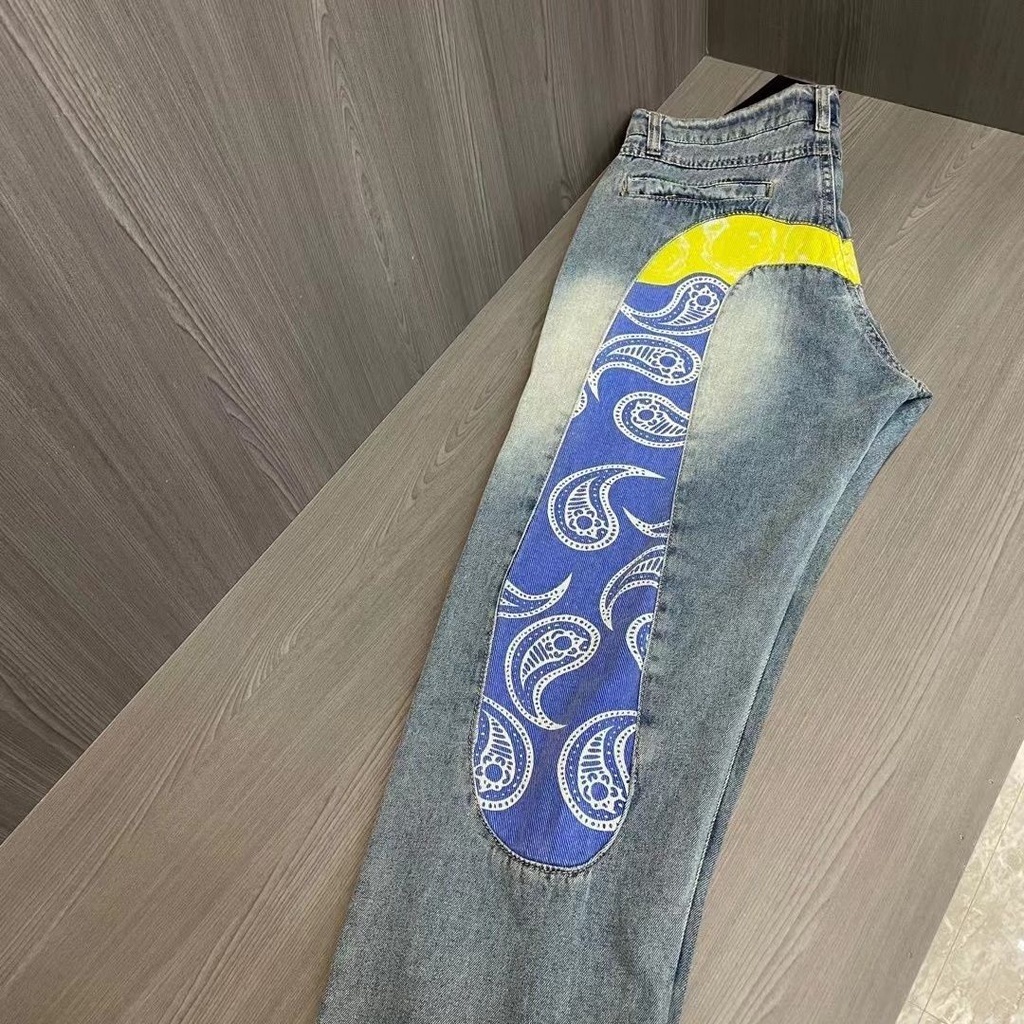 Quần jeans Thêu Họa Tiết s Fushen size M Thời Trang Cho Nam