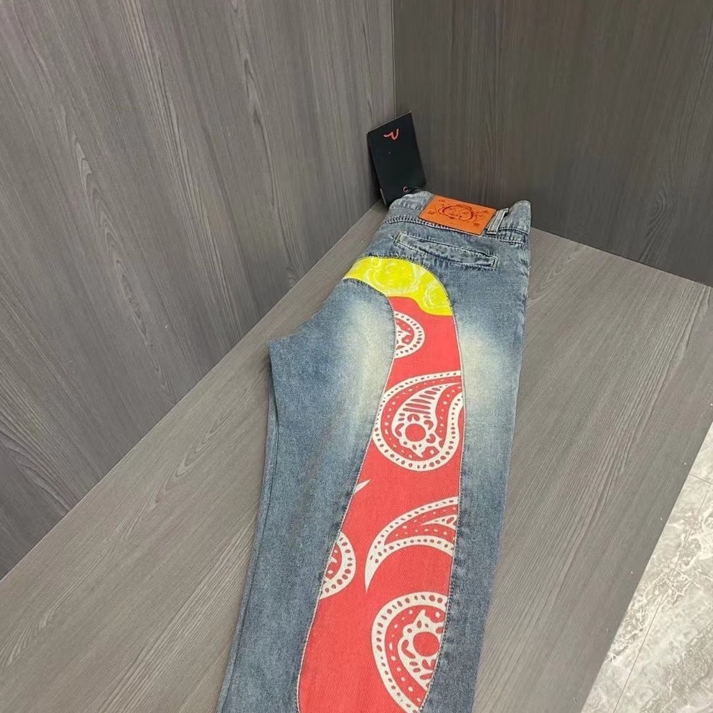 Quần jeans Thêu Họa Tiết s Fushen size M Thời Trang Cho Nam