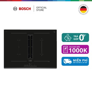 Bếp từ kết hợp hút mùi bosch pvq731f15e - series 6 - hàng chính hãng