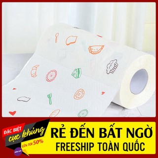 Cuộn khăn giấy thấm dầu mỡ hình củ quả dễ thương