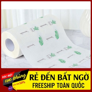Cuộn khăn giấy thấm dầu mỡ hình củ quả dễ thương