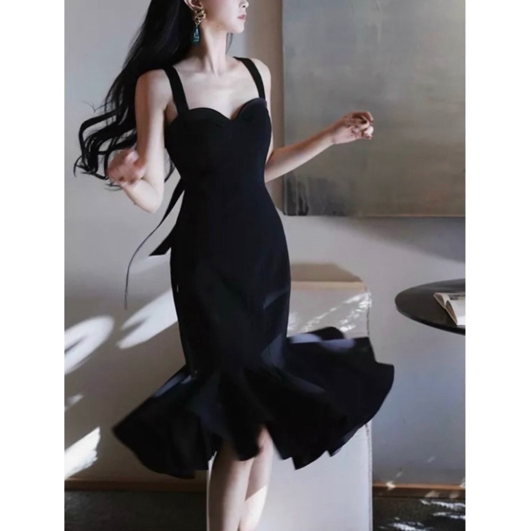 Đầm Body Đuôi Cá Hai Dây Cổ Yếm Siêu Hot CC016  HỎA TỐC GAR