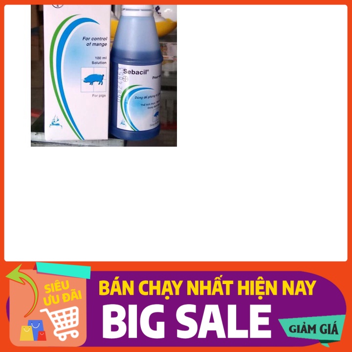 SEBACIL POUR - ON 100ML - SẢN PHẨM SỬ DỤNG TRÊN HEO VÀ CHÓ BỊ GHẺ VE NẶNG cho