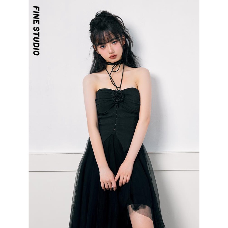 Áo Ống Màu Đen Thời Trang Mùa Hè Quyến Rũ Cho Nữ