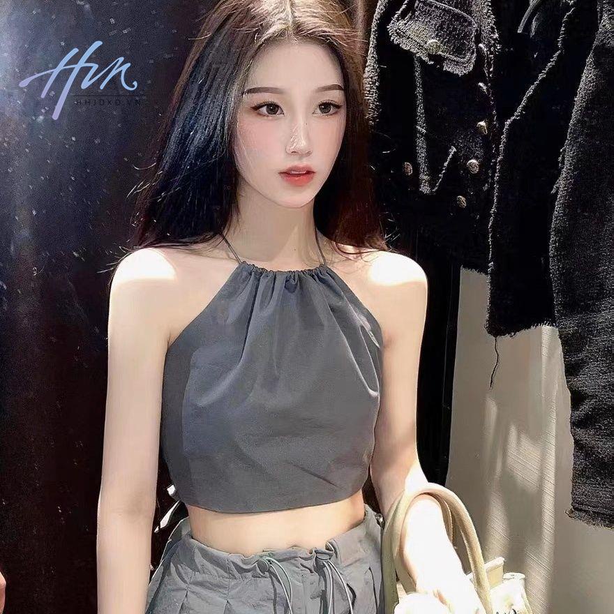 Áo Hai Dây Ngắn Gợi Cảm Phong Cách Mới 2023 Cho Nữ