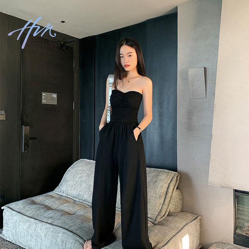 Áo Ống Ngắn Ôm Dáng Có Đệm Ngực Màu Đen Ngọt Ngào Quyến Rũ Thời Trang Mùa Hè Cho Nữ