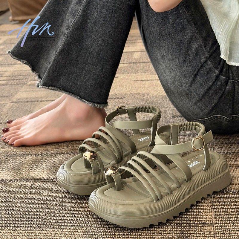 Sandal Cao Gót Hở Ngón Quai Chéo Màu Đen Thời Trang Mùa Hè 2023 Phong Cách Pháp Cho Nữ