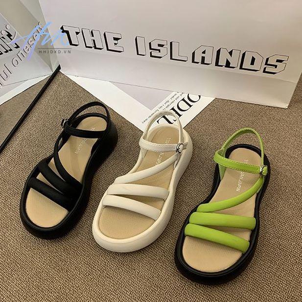 Giày Sandal Đế Dày Thời Trang Mùa Hè 2023 Phong Cách Roman Cho Nữ