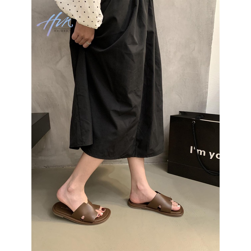 Dép Sandal Đế Bằng Phong Cách Hàn Quốc Thời Trang Mùa Hè 2023 Mới Cho Nữ