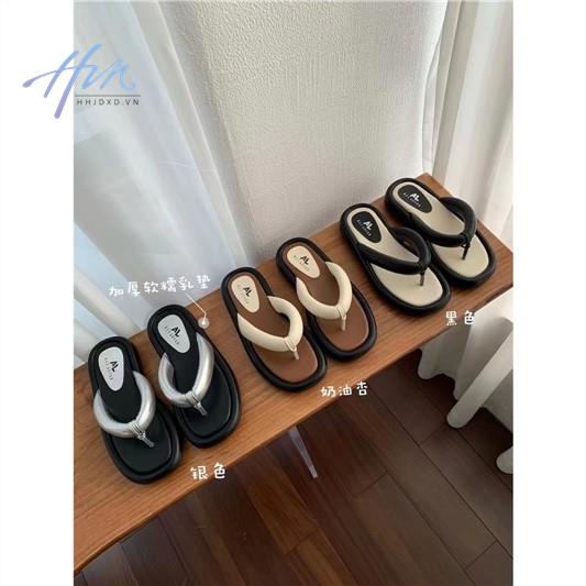 Dép Sandal Đế Dày Thời Trang Mùa Hè 2023 Phong Cách Retro Cho Nữ