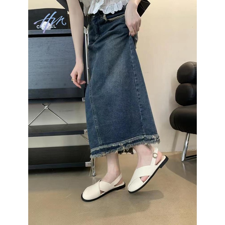 Sandal Đế Bằng Thiết Kế Mới Thời Trang Mùa Hè 2023 Theo Phong Cách Hàn Quốc Cho Nữ