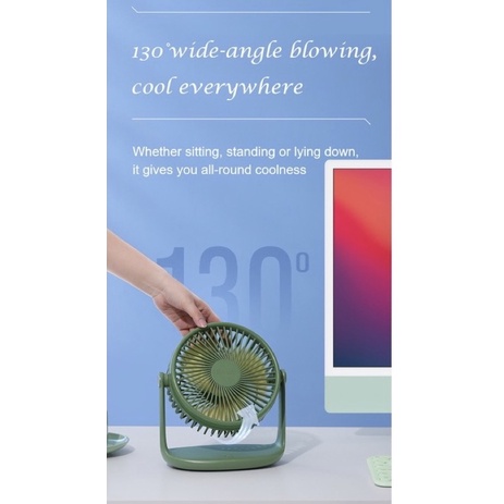 QUẠT YOOBAO F2 PRO ĐỂ BÀN PIN SIÊU KHỦNG CHO DÂN VĂN PHÒNG LIÊN TỤC 62 GIỜ