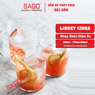 Ly Thủy Tinh Libbey Cidra BX/12 Water 220ml , 370ml , 560ml | Nhập khẩu EU