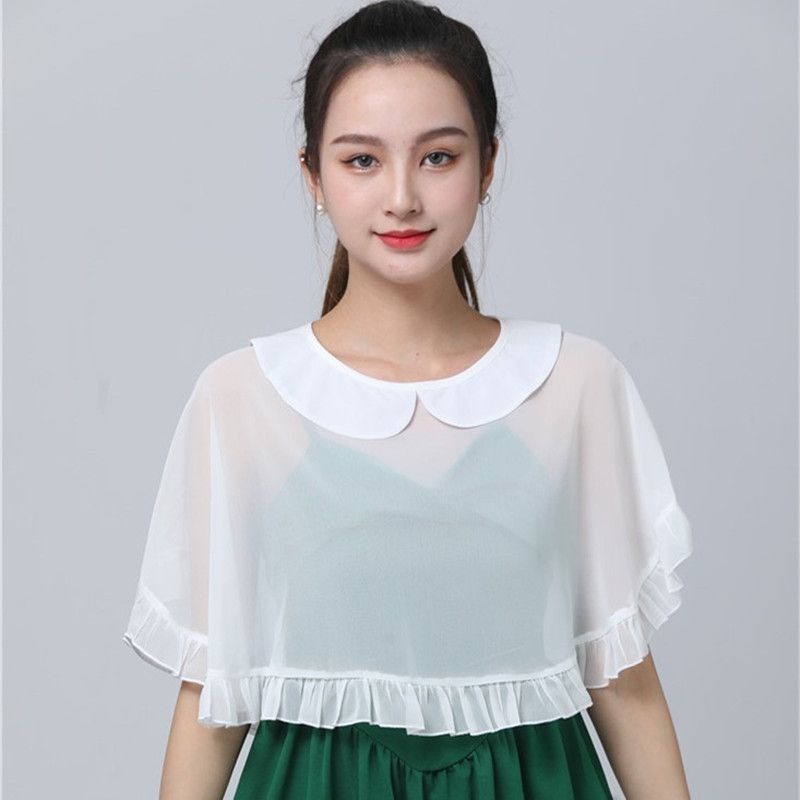 Áo Choàng Voan Mỏng Ngắn Phong Cách Mới 2023 Dễ Phối Đồ