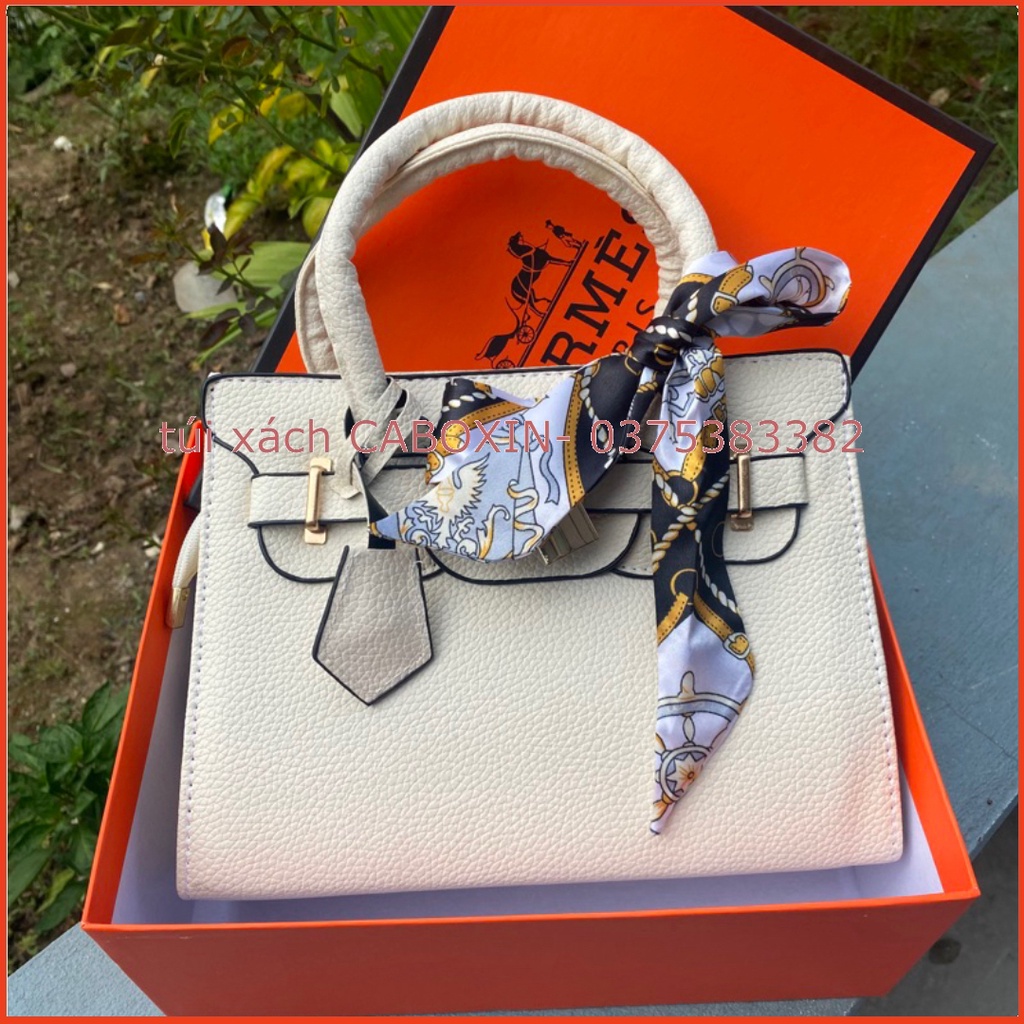 Túi xách công sở nữ tặng kèm khăn size 25cm - túi xách CABOXIN