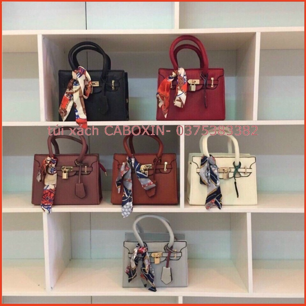 Túi xách công sở nữ tặng kèm khăn size 25cm - túi xách CABOXIN