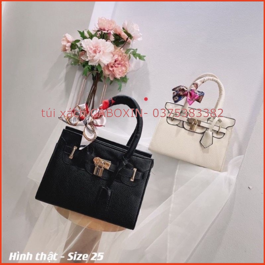 Túi xách công sở nữ tặng kèm khăn size 25cm - túi xách CABOXIN