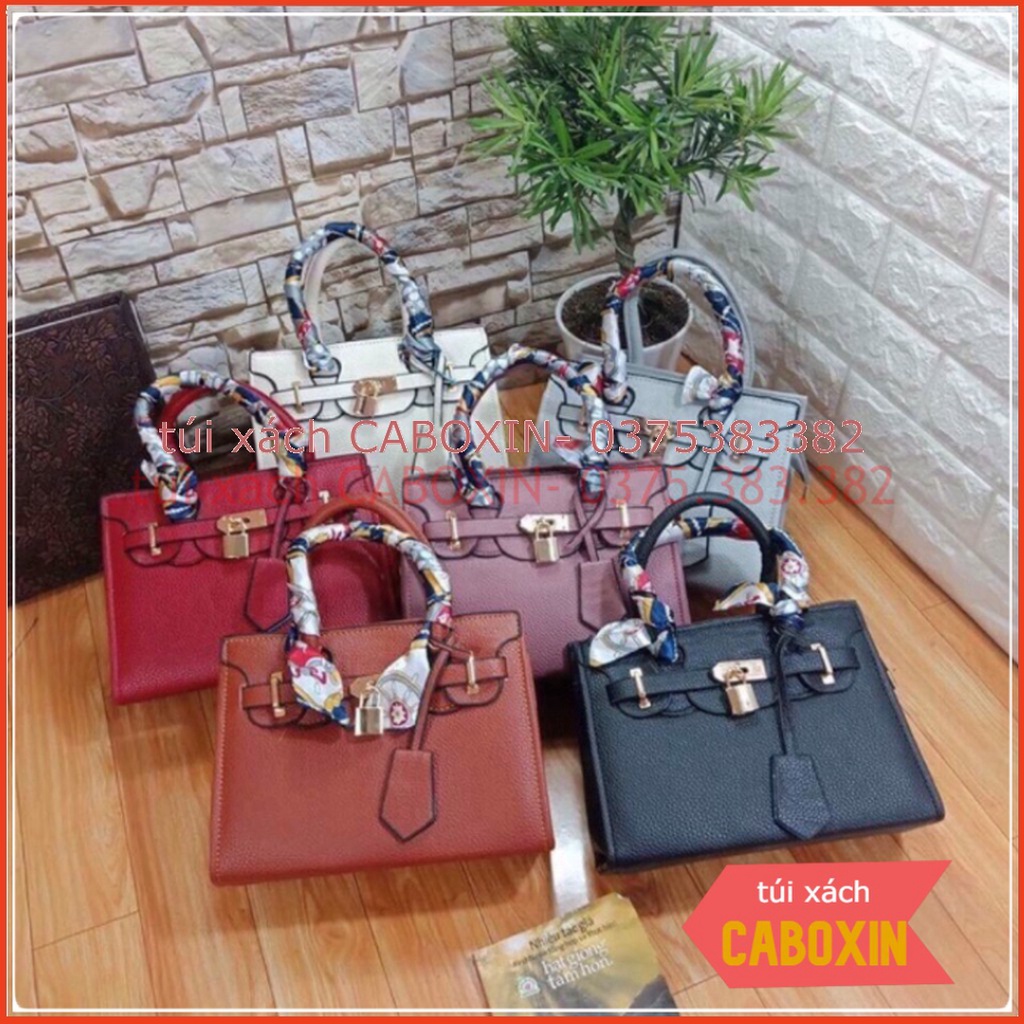 Túi xách công sở nữ tặng kèm khăn size 25cm - túi xách CABOXIN