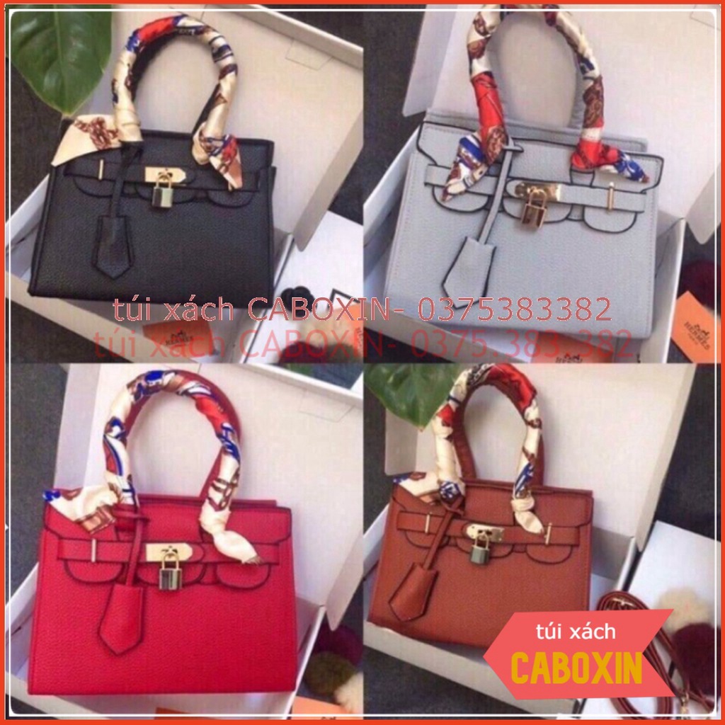 Túi xách công sở nữ tặng kèm khăn size 25cm - túi xách CABOXIN