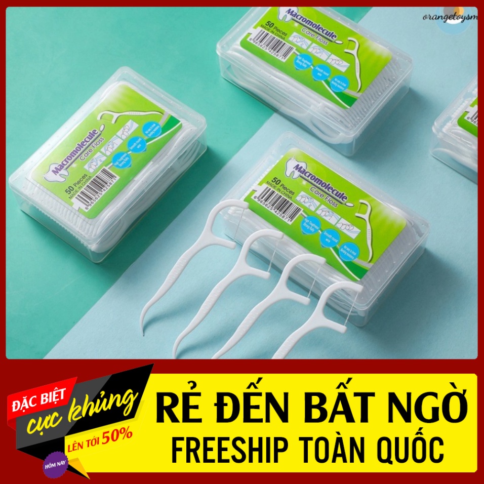 Hộp 50 que tăm xỉa răng nha khoa dùng 1 lần