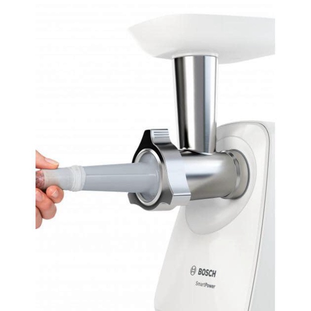 Máy Xay Thịt BOSCH MFW2520W SMARTPOWER, Máy Làm Chả Giò, Xúc Xích, Mì, Made in Poland, BH 12 Tháng, Bepchauau