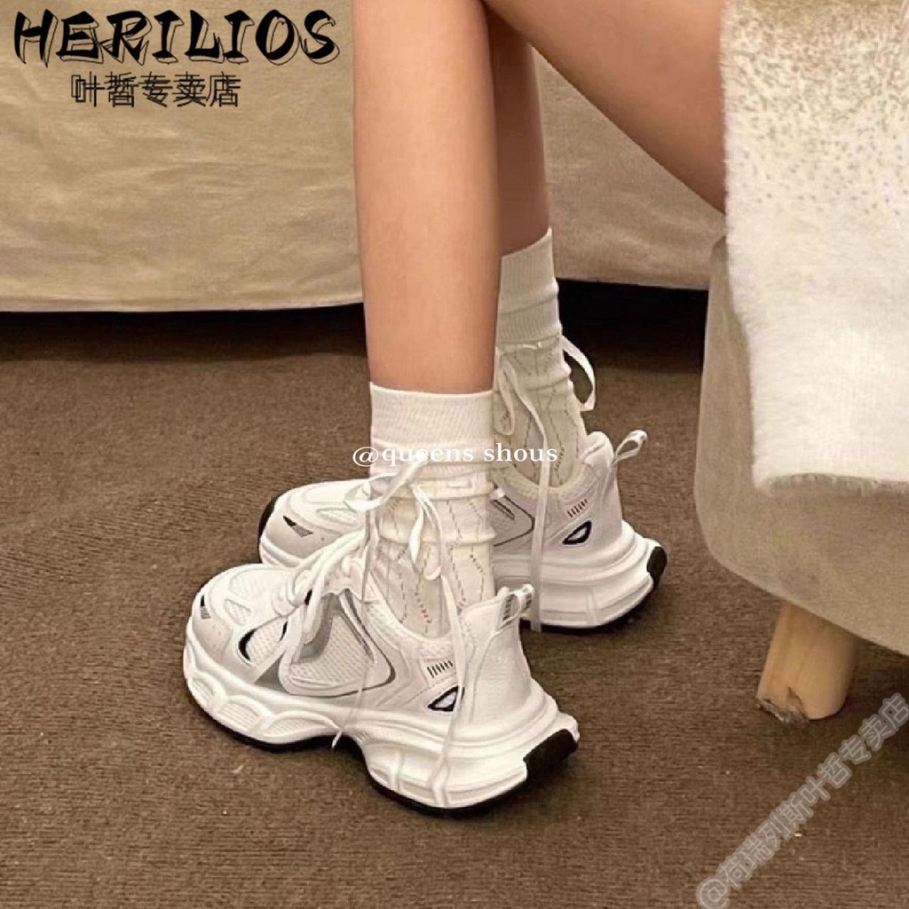 Giày Thể Thao Đế Dày Phối Lưới Thoáng Khí Thời Trang Mùa Hè 2023 Cho Nữ