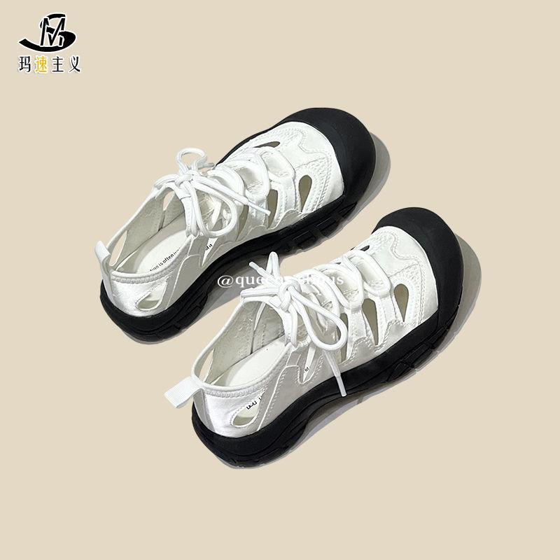 Giày Sandal Đế Dày Thời Trang Mùa Hè 2022 Dễ Thương Cho Nữ